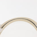 Salvatore Ferragamo Gancini Tote Bag Rattan Brown Silver Auth 145756-8