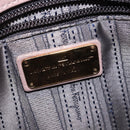 Salvatore Ferragamo Gancini Chain Shoulder Bag Leather Beige Gold Auth 145757-19