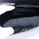 Salvatore Ferragamo Gancini Shoulder Bag Leather Black Gold Auth 145758-11