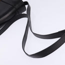 Salvatore Ferragamo Gancini Shoulder Bag Leather Black Gold Auth 145758-7