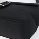 Salvatore Ferragamo Vala Shoulder Bag Leather Black Silver Auth 145759-9