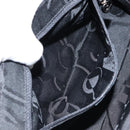 Salvatore Ferragamo Vala Shoulder Bag Leather Black Silver Auth 145759-20