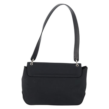 Salvatore Ferragamo Vala Shoulder Bag Leather Black Silver Auth 145759 - 0