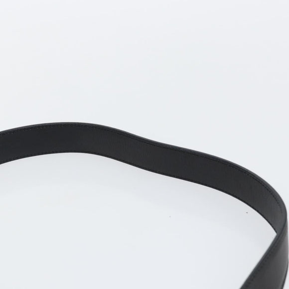 Salvatore Ferragamo Vala Shoulder Bag Leather Black Silver Auth 145759