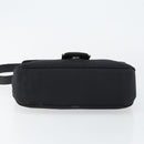 Salvatore Ferragamo Vala Shoulder Bag Leather Black Silver Auth 145759-5