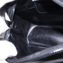 Salvatore Ferragamo Vala Shoulder Bag Enamel Black Gold Auth 145760-18