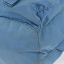 PRADA Backpack Nylon Light Blue Silver Auth 145764-16