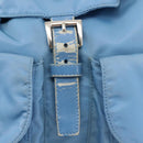 PRADA Backpack Nylon Light Blue Silver Auth 145764-19