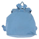 PRADA Backpack Nylon Light Blue Silver Auth 145764-3
