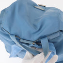 PRADA Backpack Nylon Light Blue Silver Auth 145764-6