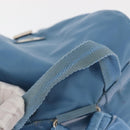 PRADA Backpack Nylon Light Blue Silver Auth 145764-7