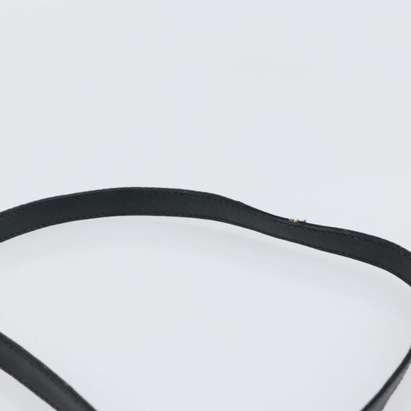 GUCCI Bamboo Hand Bag Leather 2way Navy Gold 000 2058 0290 0 Auth 145765