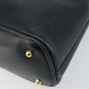 GUCCI Bamboo Hand Bag Leather 2way Navy Gold 000 2058 0290 0 Auth 145765-16