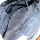 GUCCI Bamboo Hand Bag Leather 2way Navy Gold 000 2058 0290 0 Auth 145765-10