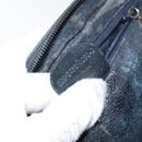 GUCCI Bamboo Hand Bag Leather 2way Navy Gold 000 2058 0290 0 Auth 145765-12