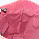 GUCCI GG Canvas Tote Bag Beige Silver 120836 Auth 145766-19