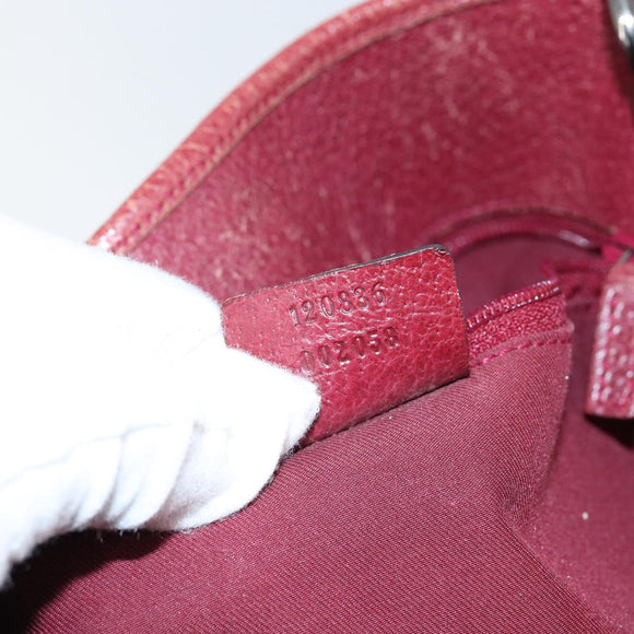 GUCCI GG Canvas Tote Bag Beige Silver 120836 Auth 145766