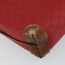 GUCCI Micro GG Supreme Pouch PVC Red Gold 007 115 4916 Auth 145767-16