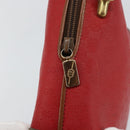 GUCCI Micro GG Supreme Pouch PVC Red Gold 007 115 4916 Auth 145767-9