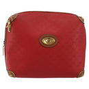 GUCCI Micro GG Supreme Pouch PVC Red Gold 007 115 4916 Auth 145767-13