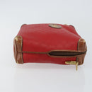 GUCCI Micro GG Supreme Pouch PVC Red Gold 007 115 4916 Auth 145767-3