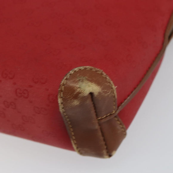 GUCCI Micro GG Supreme Pouch PVC Red Gold 007 115 4916 Auth 145767