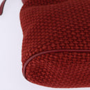 BOTTEGA VENETA Shoulder Bag Wool Red Auth 145768-10