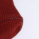 BOTTEGA VENETA Shoulder Bag Wool Red Auth 145768-13