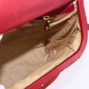 BOTTEGA VENETA Shoulder Bag Wool Red Auth 145768-18