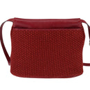 BOTTEGA VENETA Shoulder Bag Wool Red Auth 145768-3