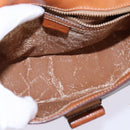 CELINE Macadam Canvas Shoulder Bag PVC Leather Brown Gold Auth 145772-11