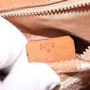 CELINE Macadam Canvas Shoulder Bag PVC Leather Brown Gold Auth 145772-12