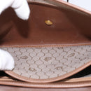 Christian Dior Honeycomb Canvas Shoulder Bag PVC Beige Gold Auth 145774-20