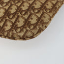 Christian Dior Trotter Canvas Tote Bag Brown Gold Auth 145775-9
