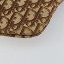 Christian Dior Trotter Canvas Tote Bag Brown Gold Auth 145775-15
