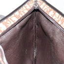 Christian Dior Trotter Canvas Tote Bag Brown Gold Auth 145775-18