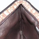 Christian Dior Trotter Canvas Tote Bag Brown Gold Auth 145775-19