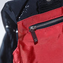 CHANEL Travel line Tote Bag Nylon Black White CC Auth 145777-18