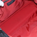 CHANEL Travel line Tote Bag Nylon Black White CC Auth 145777-10