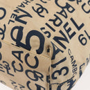 CHANEL Bysy line Draagtas Canvas Wit CC Auth 145779-16
