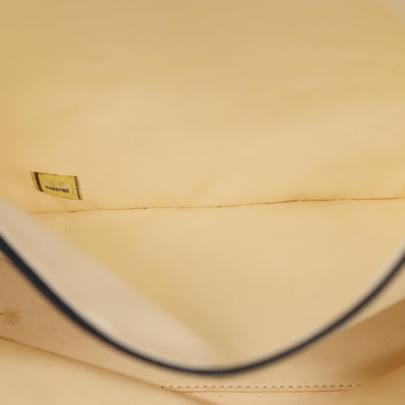 CHANEL Bysy line Draagtas Canvas Wit CC Auth 145779