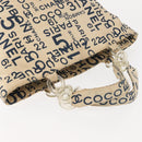 CHANEL Bysy line Draagtas Canvas Wit CC Auth 145779-6