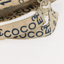 CHANEL Bysy line Draagtas Canvas Wit CC Auth 145779-7