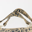 CHANEL Bysy line Draagtas Canvas Wit CC Auth 145779-8
