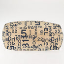 CHANEL Bysy line Draagtas Canvas Wit CC Auth 145779-5