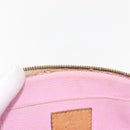 LOUIS VUITTON Multicolor Pochette Cosmetic PM Pouch White M47354 LV Auth 145783-14