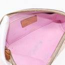 LOUIS VUITTON Multicolor Pochette Cosmetic PM Pouch White M47354 LV Auth 145783-15