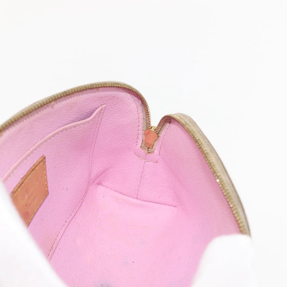 LOUIS VUITTON Multicolor Pochette Cosmetic PM Pouch White M47354 LV Auth 145783