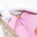 LOUIS VUITTON Multicolor Pochette Cosmetic PM Pouch White M47354 LV Auth 145783-17