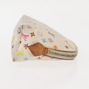 LOUIS VUITTON Multicolor Pochette Cosmetic PM Pouch White M47354 LV Auth 145783-4